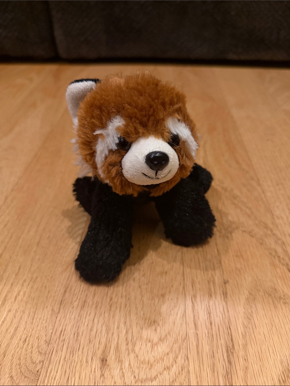 Plush Red Panda Stuffed Animal - Brown & Black Cuddly Toy